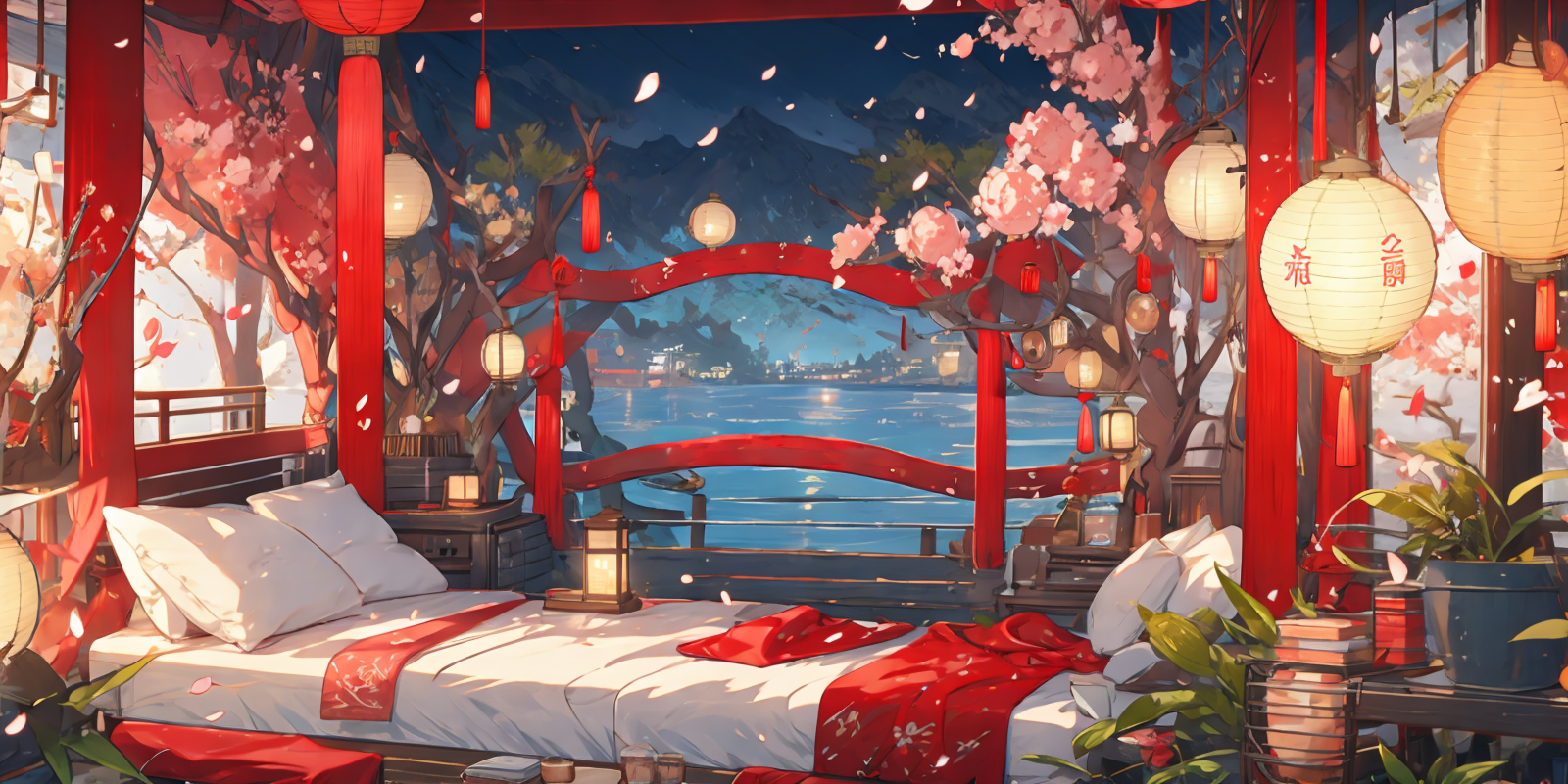 19491-1184057110-(masterpiece_1.2), best quality,PIXIV,cozy animation scenes,_scenery, lantern, no humans, east asian architecture, architecture,.png